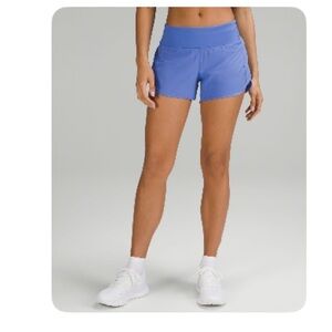 speed up mid rise lululemon wild indigo shorts